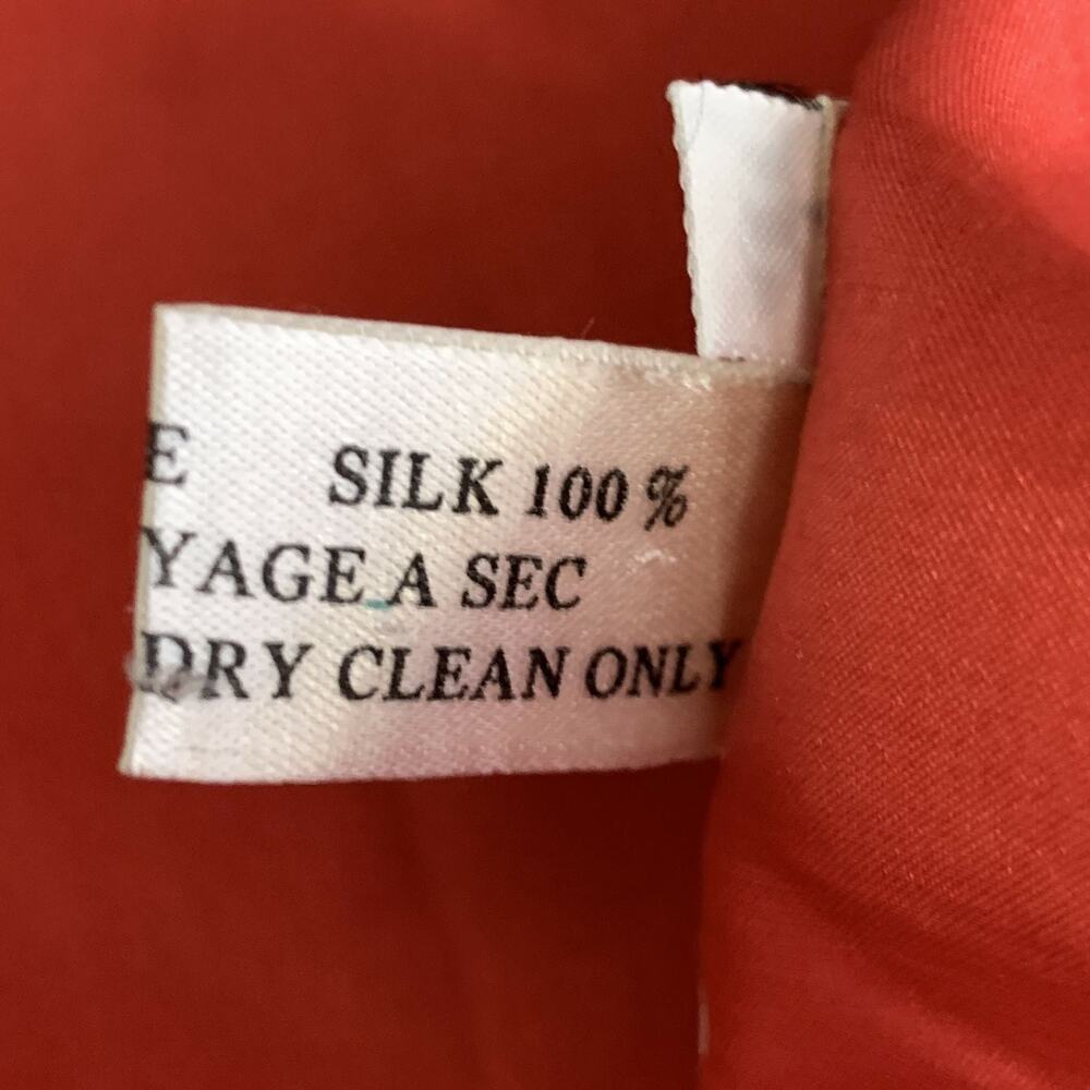 HERMES Size 8 Red Silk Tank Casual Top - Picture 5 of 5